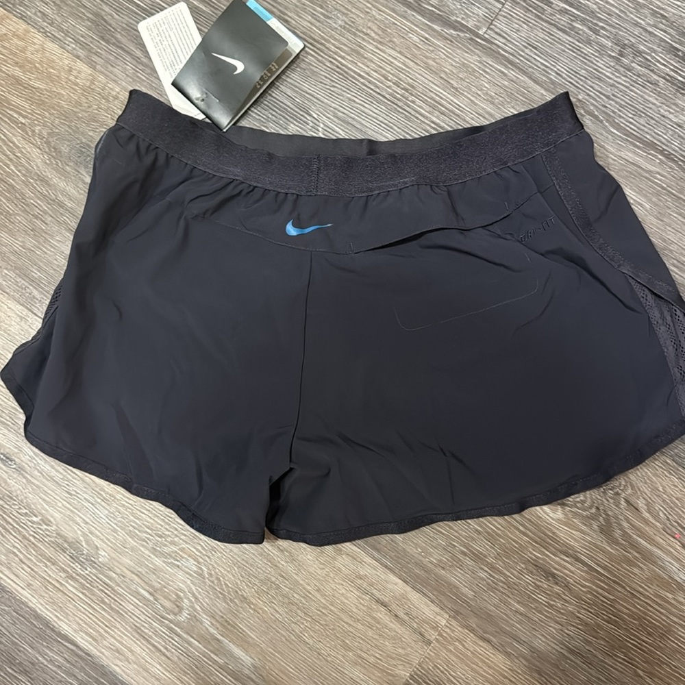 NWT Nike dark navy blue women’s dry fit running athletic shorts M - Picture 6 of 6